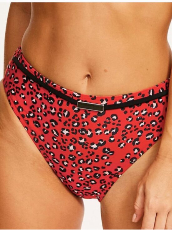 Figleaves Other - NWT Figleaves Red Leopard Print Bikini Bottom (12)